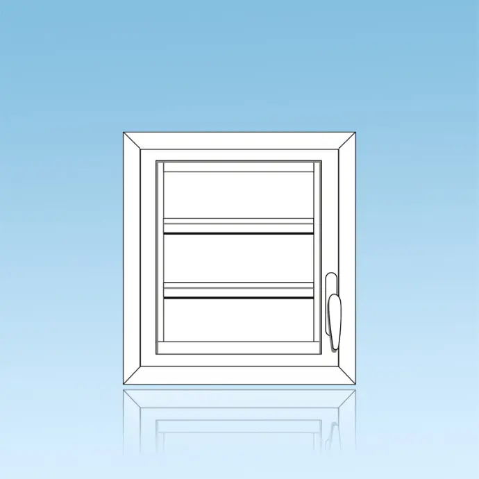Jalousie 1 division lames aluminium
