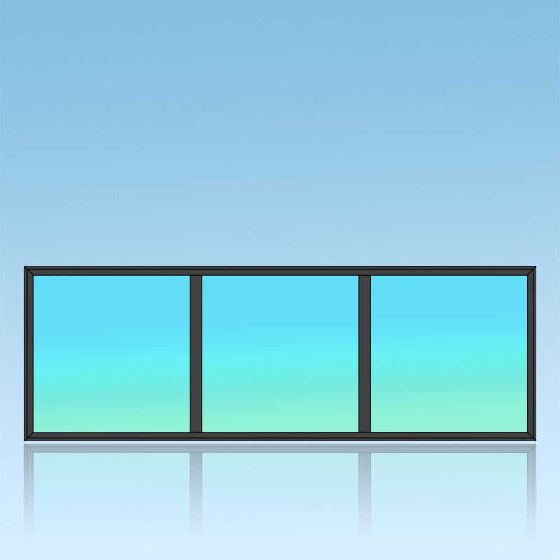 Chassis fixe 3 divisions 3 horizontales 1 verticale