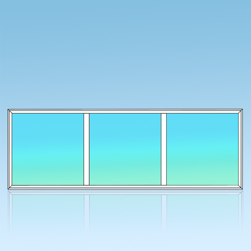 Chassis fixe 3 divisions 3 horizontales 1 verticale