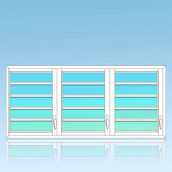 Jalousie 3 divisions
