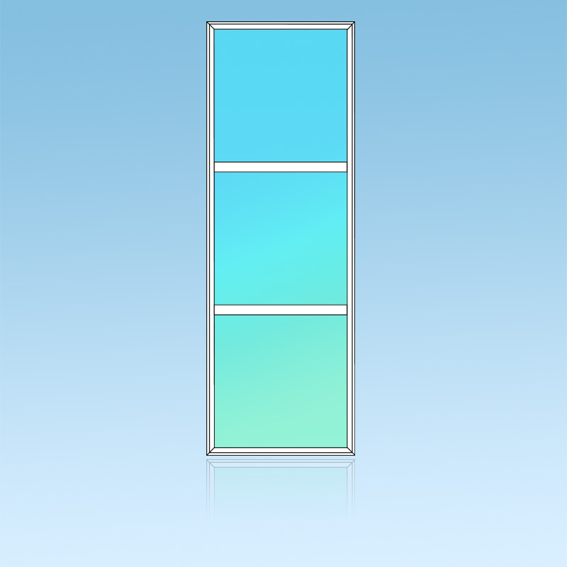 Chassis fixe 3 divisions 1 horizontale 3 verticales