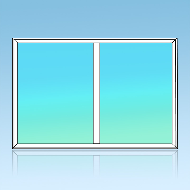 Chassis fixe 2 divisions 2 horizontales 1 verticale