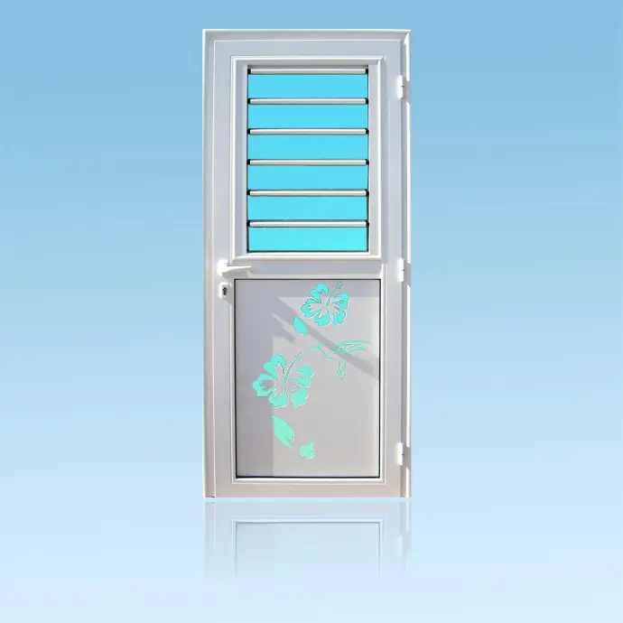 Porte décor 1 battant Colibri + jalousie