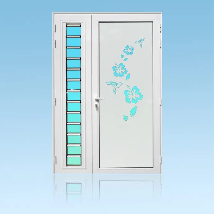 Porte décor 2 battants Colibri + jalousie