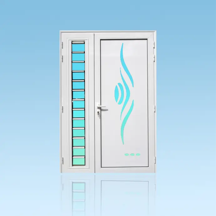 Porte décor 2 battants Sanza + jalousie