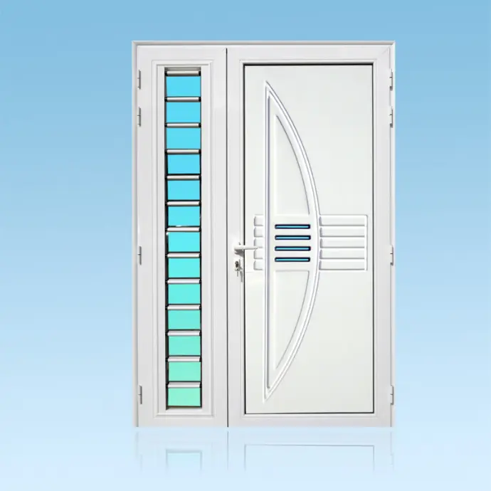 Porte décor 2 battants Virginia + jalousie