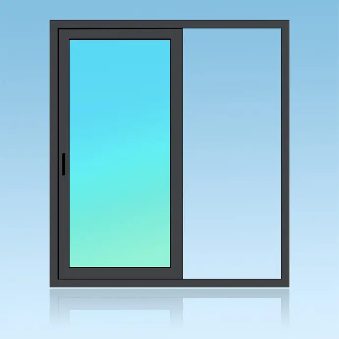 Coulissant applique 1 vantail 1 rail