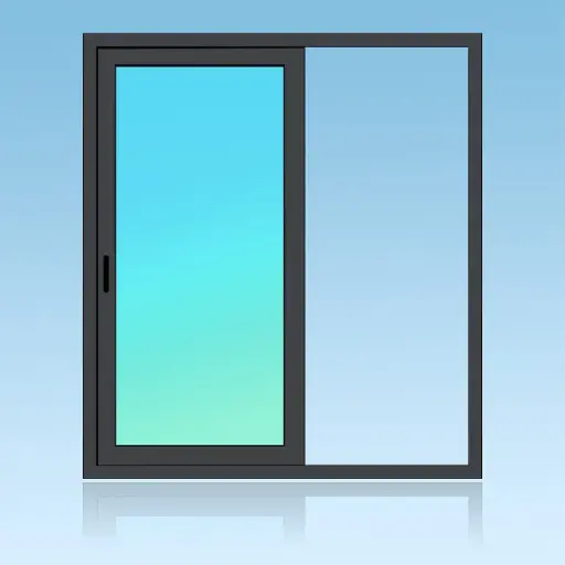 [CA11] Coulissant applique 1 vantail 1 rail