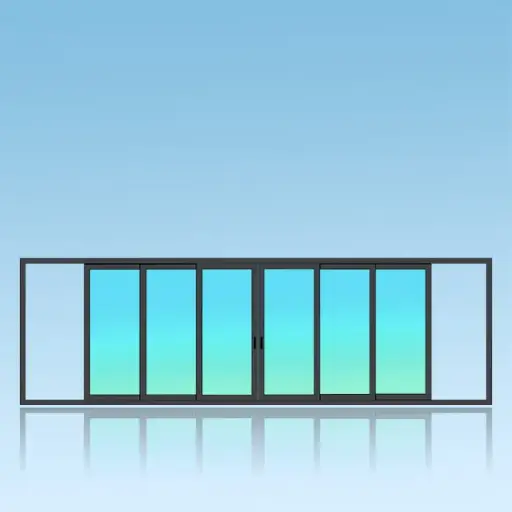 [CA63] Coulissant applique 6 vantaux 3 rails