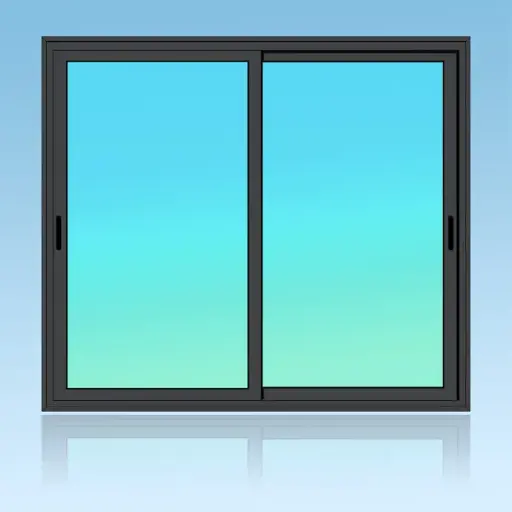 [CP22] Coulissant porte 2 vantaux 2 rails