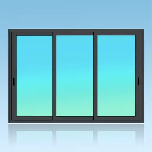 [CP33] Coulissant porte 3 vantaux 3 rails