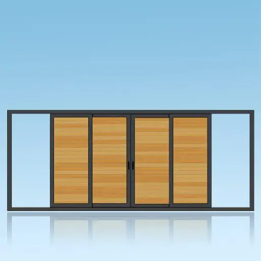 [VOC42] Volet coulissant 4 vantaux 2 rails