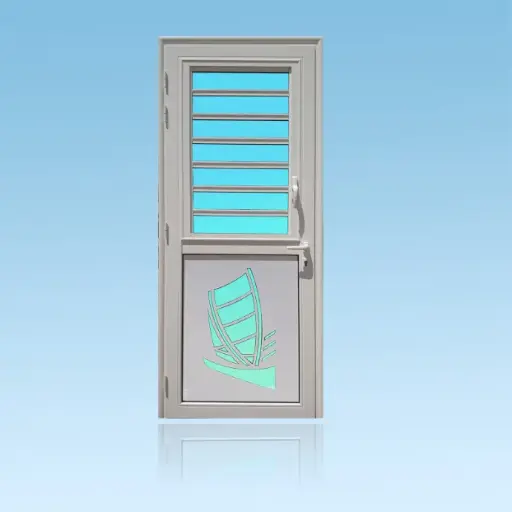 [PS15YOL] Porte décor 1 battant Yole + jalousie