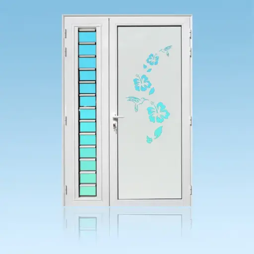 [PS21COL-J] Porte décor 2 battants Colibri + jalousie