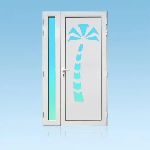 Porte décor 2 battants Cocotier