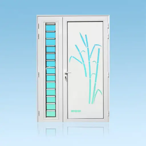 [PS21CAS+J] Porte décor 2 battants Canne à Sucre + Jalousie