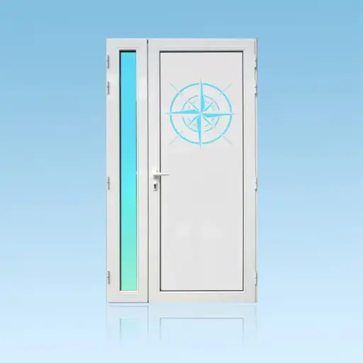 [PS21RDV] Porte décor 2 battants Rose des vents