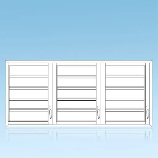 [JA3A] Jalousie 3 divisions lames aluminium