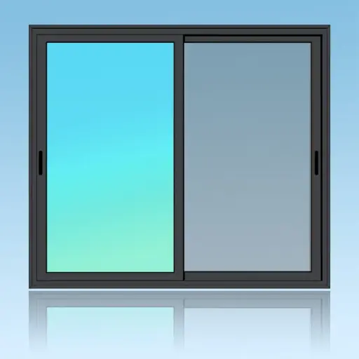 [CP2M] Coulissant porte 2 vantaux 3 rails + moustiquaire