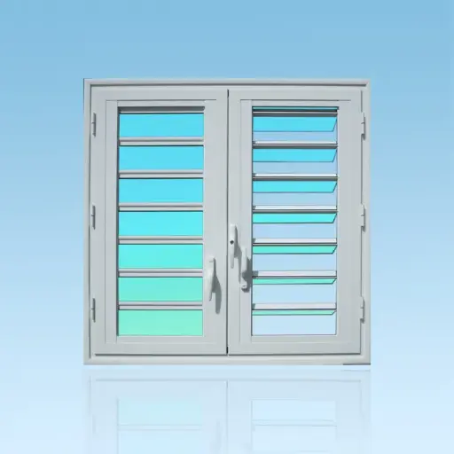 [OF25] Fenêtre 2 vantaux + jalousie