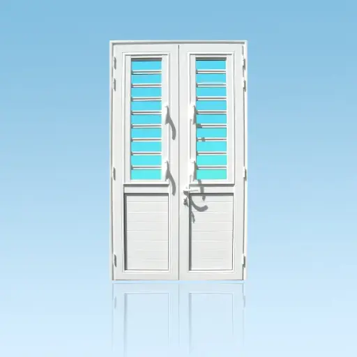 [PE25] Porte 2 battants + jalousies